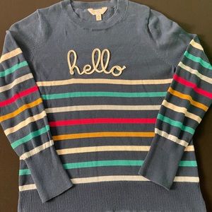 Hello Sweater Colorful